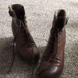 Cute brown booties